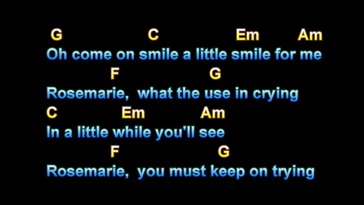 Smile A Little Smile For Me Lyrics Smile A Little Smile For Me, Flying Machine - YouTube