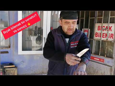 Bıçak böyle bilenir !!!! (ÜMİT USTA) Professional knife sharpener