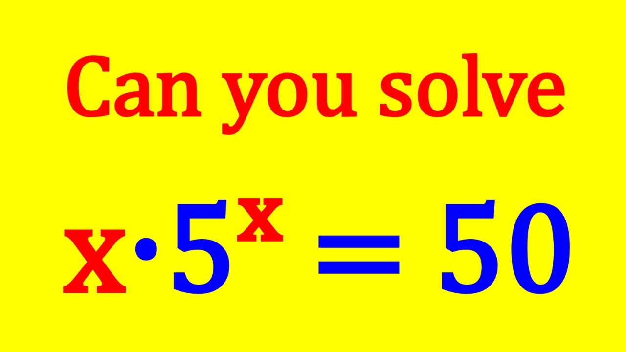 Can We Solve A Nonstandard Equation? 😮