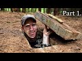 Digging a japanese spider hole and sleeping in it