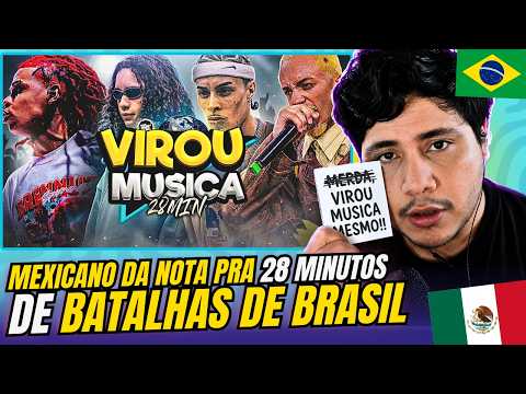 JURADO MEXICANO DA NOTA PRA 28 MINUTOS de ROUND de BATALHA VIRANDO MÚSICA! 🇧🇷🇲🇽