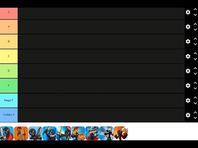 I made a little tier list of all the units the player can use in Stick war  Legacy : r/StickWarLegacy