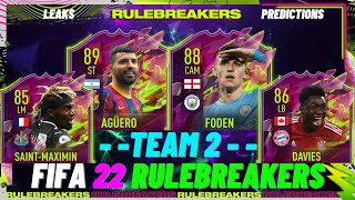 FIFA 22  RULEBREAKERS TEAM 2 PREDICTIONS! CONFIRMED / RUMORED PLAYERS ( LEAKS + PREDICTION )