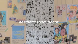 room decor : manga wall aesthetic collages + photo grids! 🌱🗑 YouTube