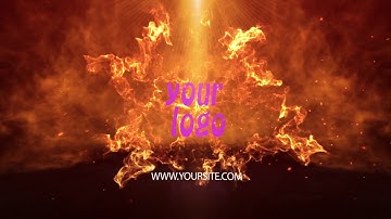 Video Intro or Outro, Flash fire logo