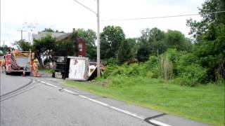 GORDON TRACTOR TRAILER ACCIDENT VIDEO 7 21 2014