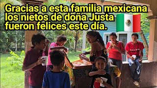 😱Gracias a esta familia mexicana 🇲🇽 los nietos de doña Justa fueron felices este día.😱