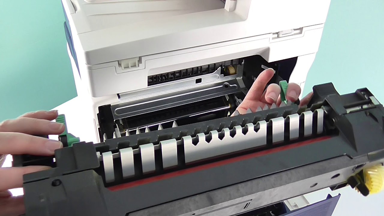 How to change / access the fuser unit on a Xerox WorkCentre Printer -  YouTube