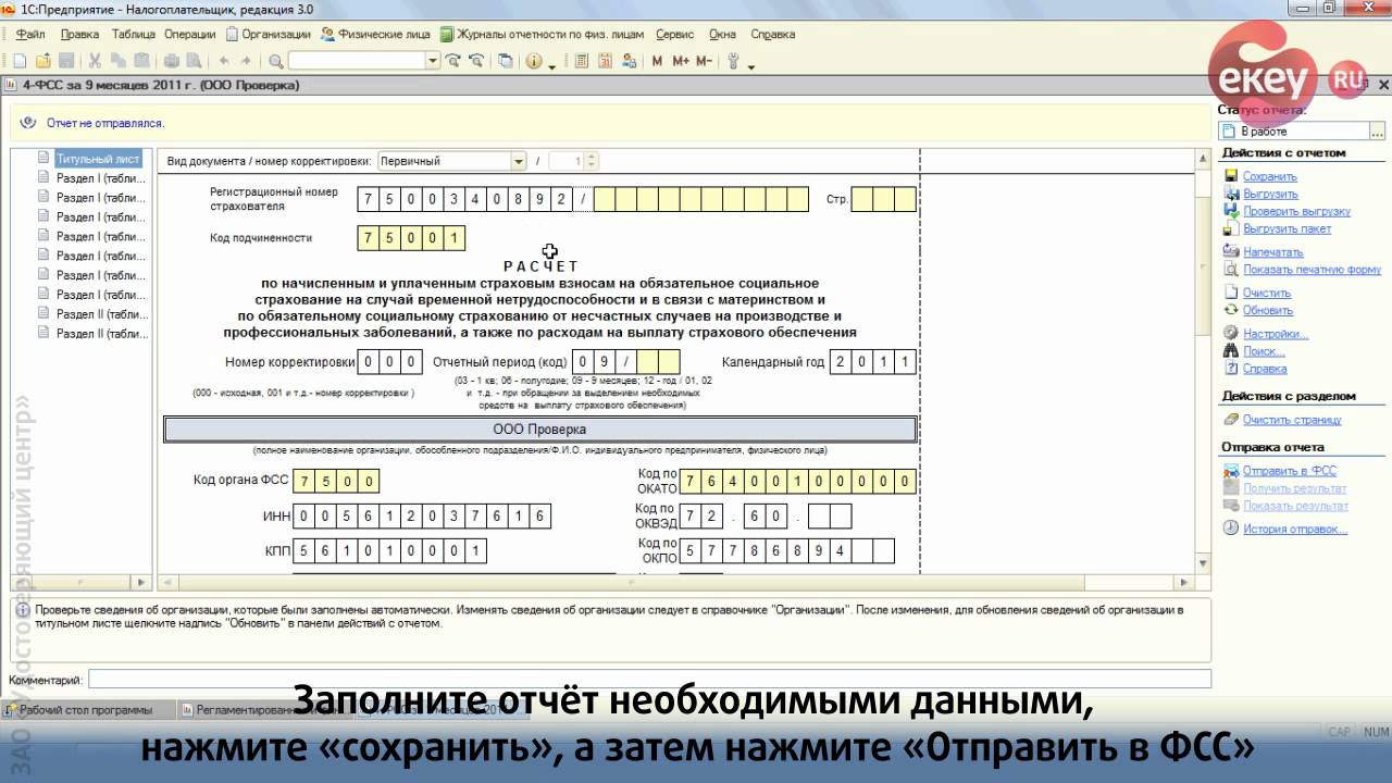 Код органа фсс