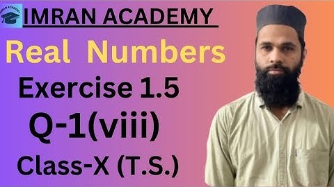 Real Numbers, Exercise 1.5, Q-1(viii), class 10, #ssc #green board #education