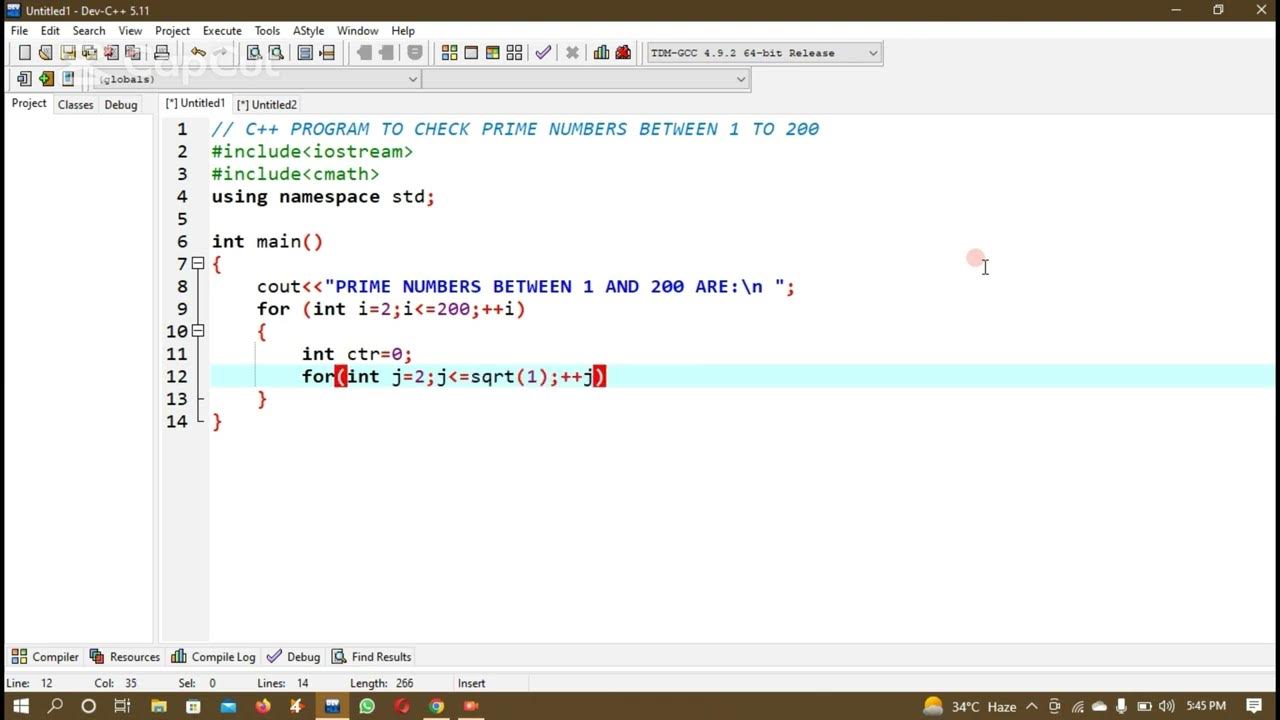 How To Find Prime Number in C++ || C++ Program to Check Whether a ...