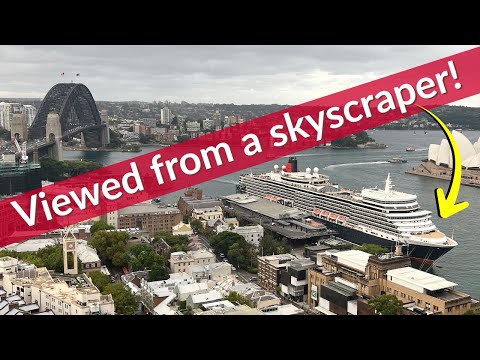 Timelapse of Cunard Queen Elizabeth Sydney Departure. Video Thumbnail
