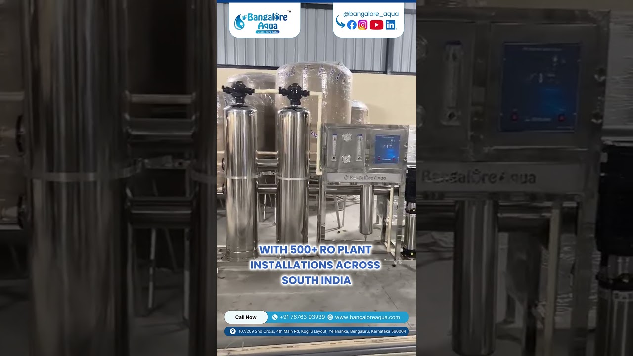 Bangalore Aqua Dispatches 5x 1000 LPH RO Plants | Davangere Govt Project