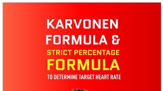 Karvonen & Strict Percentage Method of determining (THR) Target Heart Rate Explained. #NSCA #CSCS