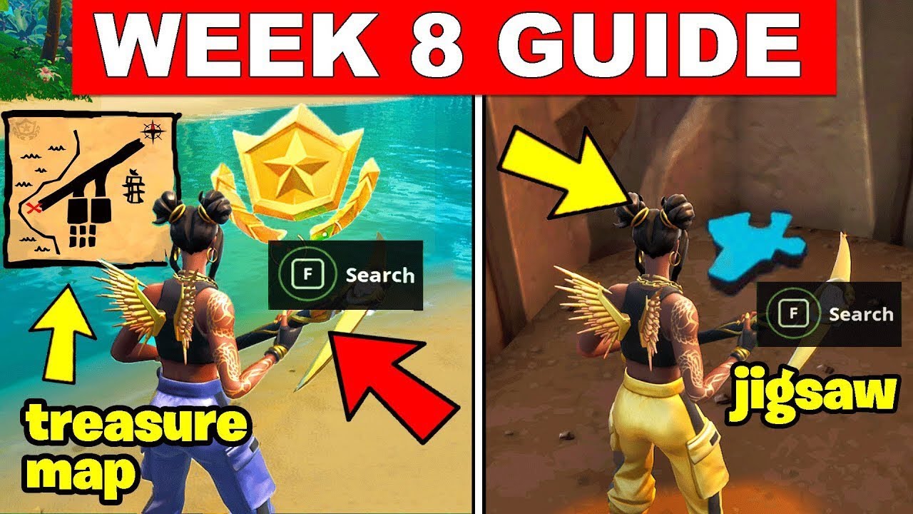 Season 8 week 8 challenges cheat sheet and guide(To unlock the ruin skin)