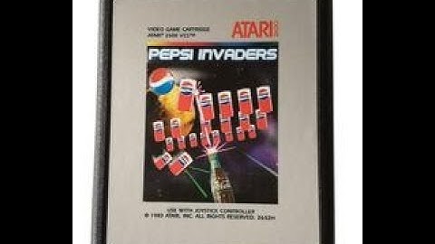 Atari 2600 Pepsi Invaders aka Coke Wins Play Through | No Commentary | Kid Friendly | RARE GAME