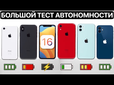 Фото ⚠️ Тест батареи iOS 16 на iPhone 11, iPhone 12, iPhone XR, iPhone X, iPhone 8. Сравнение с iOS 15