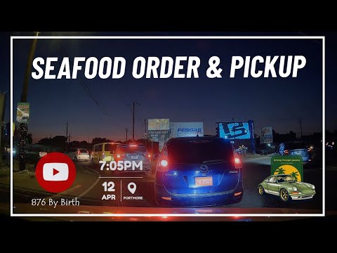 Getting SEAFOOD from ANDRE'S SEAFOOD RESTURANT on BACKROAD in PORTMORE | Night Drive | 876 By Birth