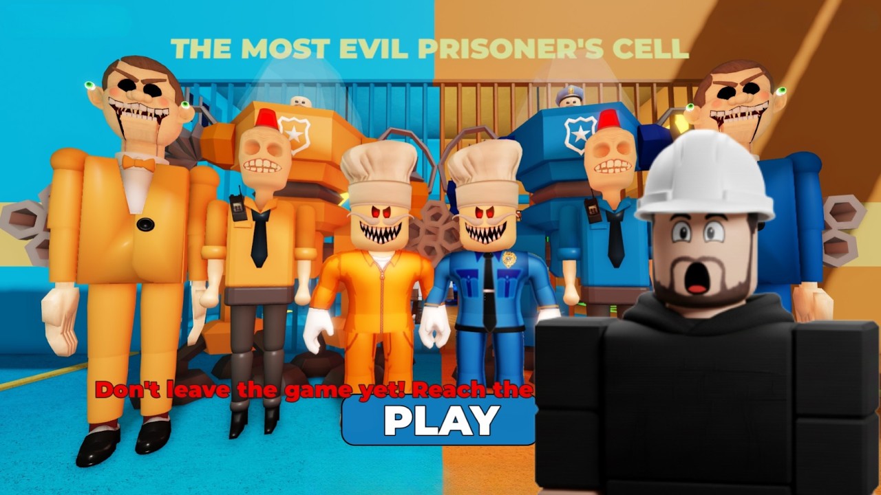 BREAKOUT CHAOS! 🚔 Prisoners vs Police Obby Run - Roblox - YouTube
