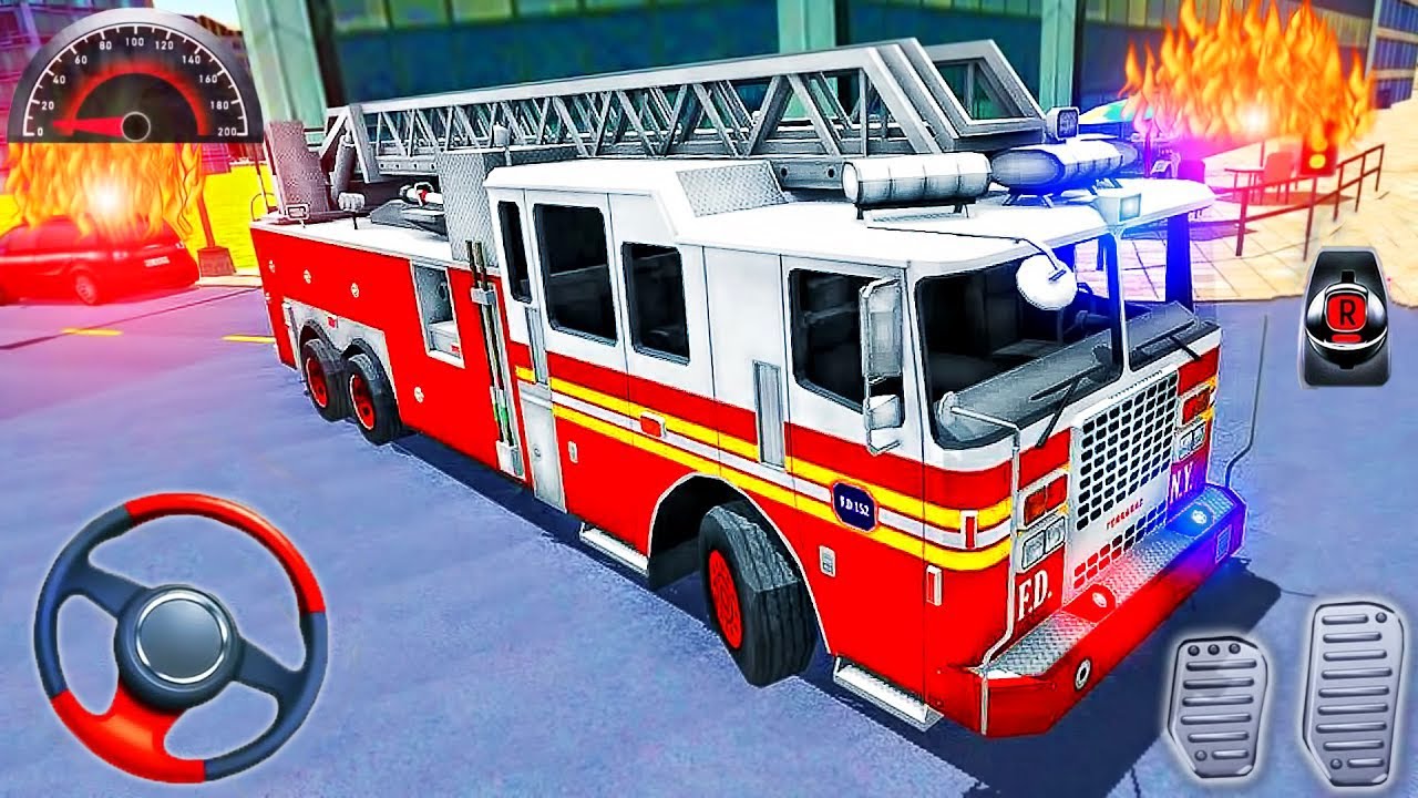 City FireFighter Driving Simulator 3D - Fire Truck Driver Rescue ...