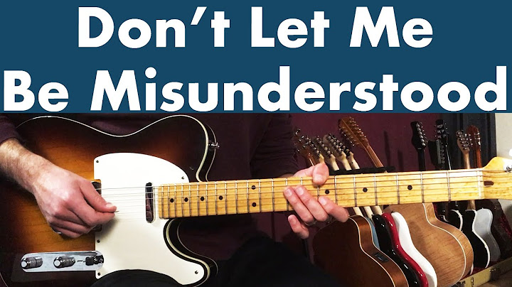 Don't Let Me Be Misunderstood Guitar version - Guitar performance video thumbnail