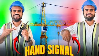 Tower crane hand signal | tower crane rigger hand signals | tower crane signalman training