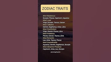 Zodiac Traits | That Define Your True Personality #zodiac #zodiacsigns #astrology #astrologysigns