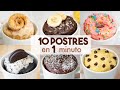 10 postres en taza en microondas   en 1 minuto