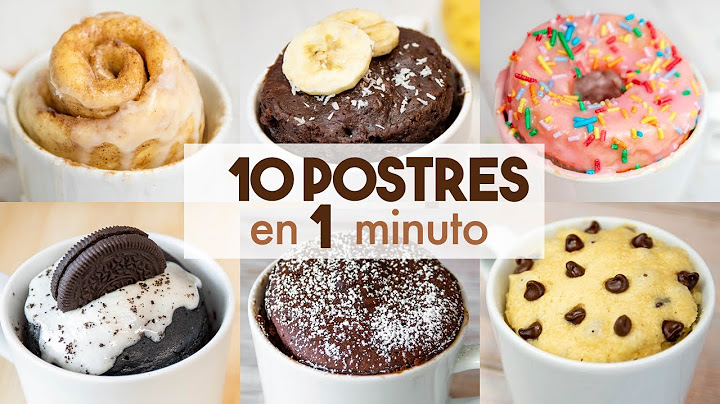 10 POSTRES en TAZA en MICROONDAS 🍩❤️ | ¡en 1 minuto!