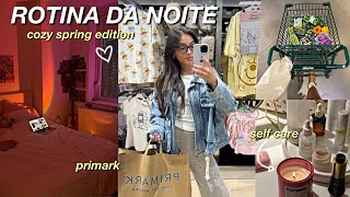 ROTINA DA NOITE EM PORTUGAL || mercado, self care & primark haul