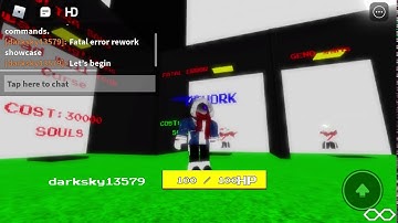 Undertale au’s fight:fatal error rework showcase