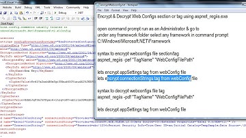 Encrypt & Decrypt Web.Configs section or tag using aspnet_regiis