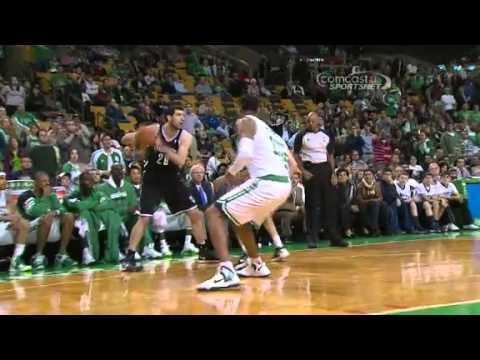 Toko Shengelia's dunk and one against Boston Celtics