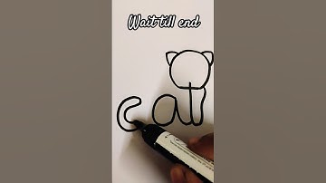 Learn the secret method to draw a cat like a pro ! #drawings #trending #viral