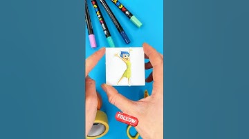 Magic Paper Craft with Amazing Joy by Inside Out ✨#insideout2 #papercraft #magic #insideout #diy