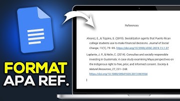 How to Format APA References in Google Docs