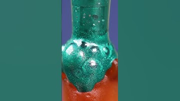 Gummy Bear & Color Pencil (close up / macro) #slowmotion #closeup #macro