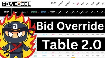 🚨 New Feature Alert! Bid Override Table 2.0 for Scaling Amazon PPC