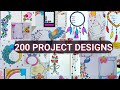 200 Border designs || Art Amateur Project Designs compilation || Project Front Page