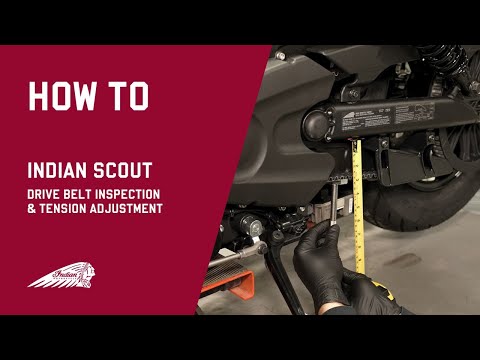 2025 Indian Scout | Drive Belt Inspection and Tension Adjustment - Indian Motorcycle