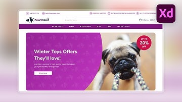 Design eCommerce Website UI in Adobe XD