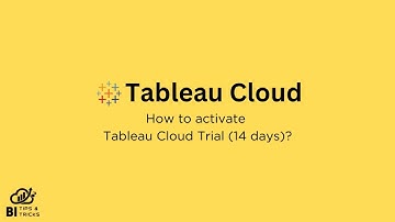 How to Activate Tableau Cloud Free Trial