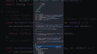 Hiding some nasty looking code #programming #codetok #EduTok... #Shorts #vscode