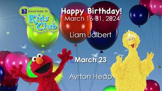 March 16-31, 2024 Birthday Buddies PBS Kids