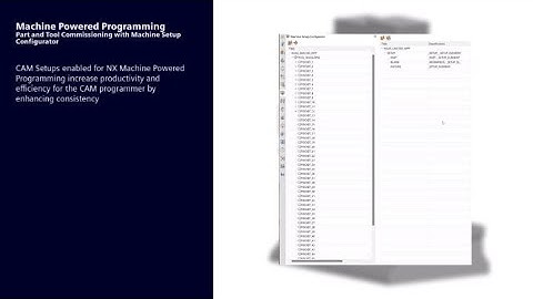 Machine Setup Configurator in NX CAM