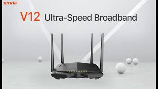Tenda  V12 AC1200 Dualband Wi-Fi Gigabit VDSL/ADSL Modem Router Introduction