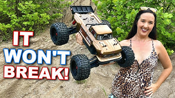 BACKFLIPS and AIR TIME with the new Arrma OUTCAST 4s V2 BLX STUNT RC Monster Truck!!