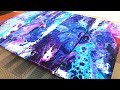 Fluid Painting ART on a CRAFT PALLET with Acrylic Pouring