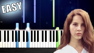 Lana Del Rey - Summertime Sadness - EASY Piano Tutorial by PlutaX chords