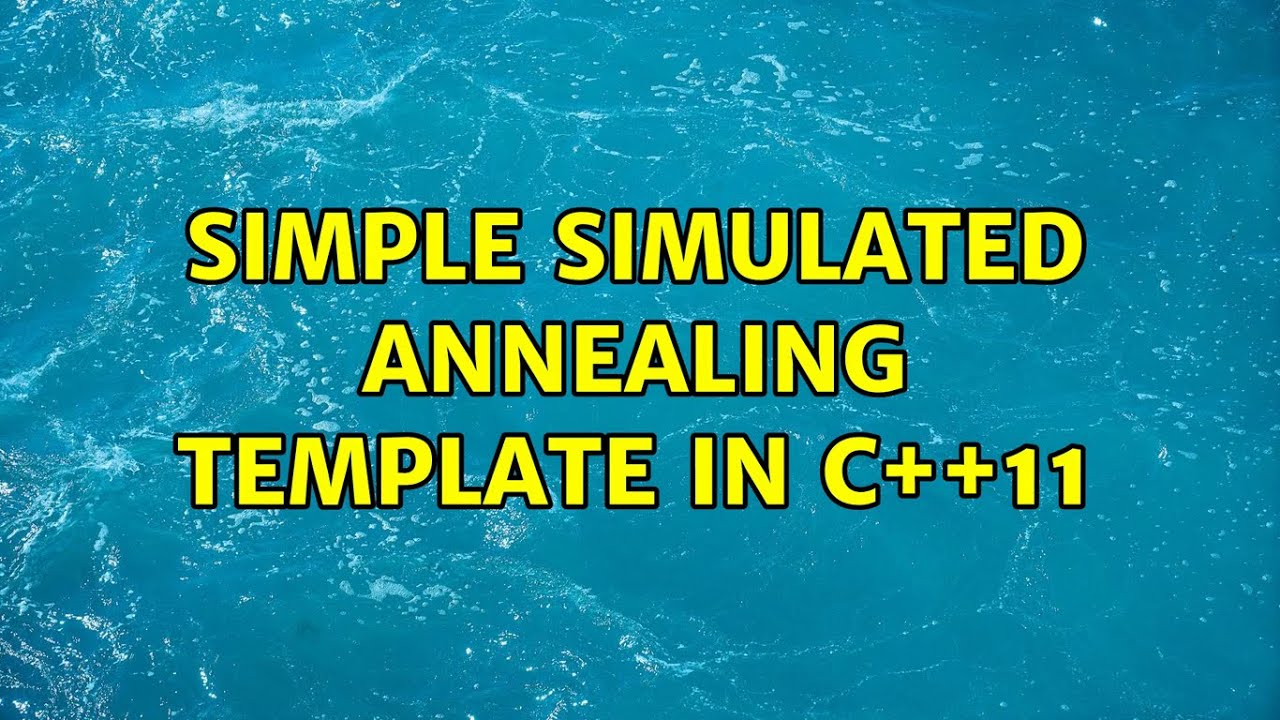 C Code For Simulated Annealing